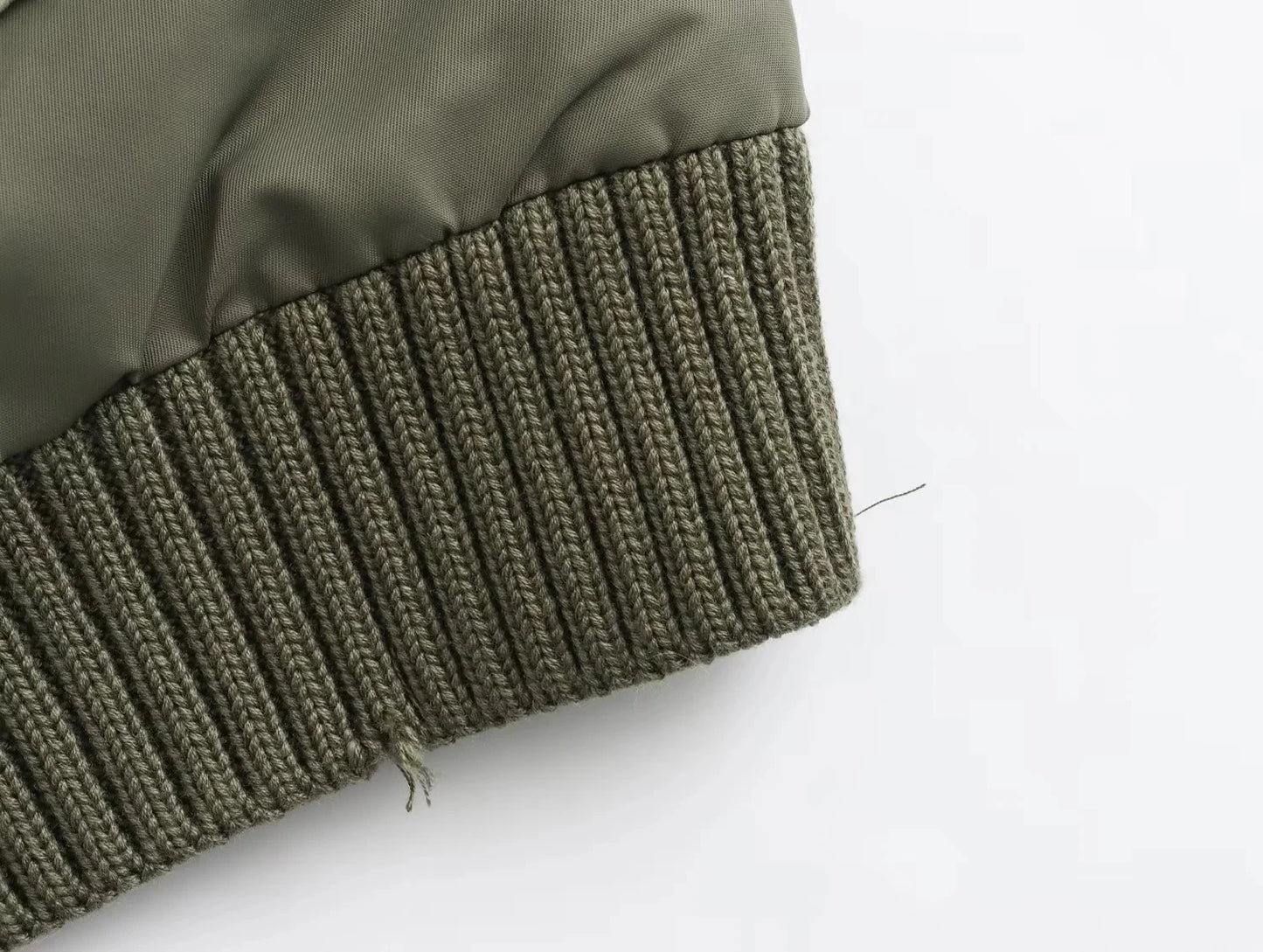 Streetwear Armygreen Bomber Jackets Women Patchwork Zipper Pockets Oversized Jackets Fashion 2025 Winter Autumn Coats