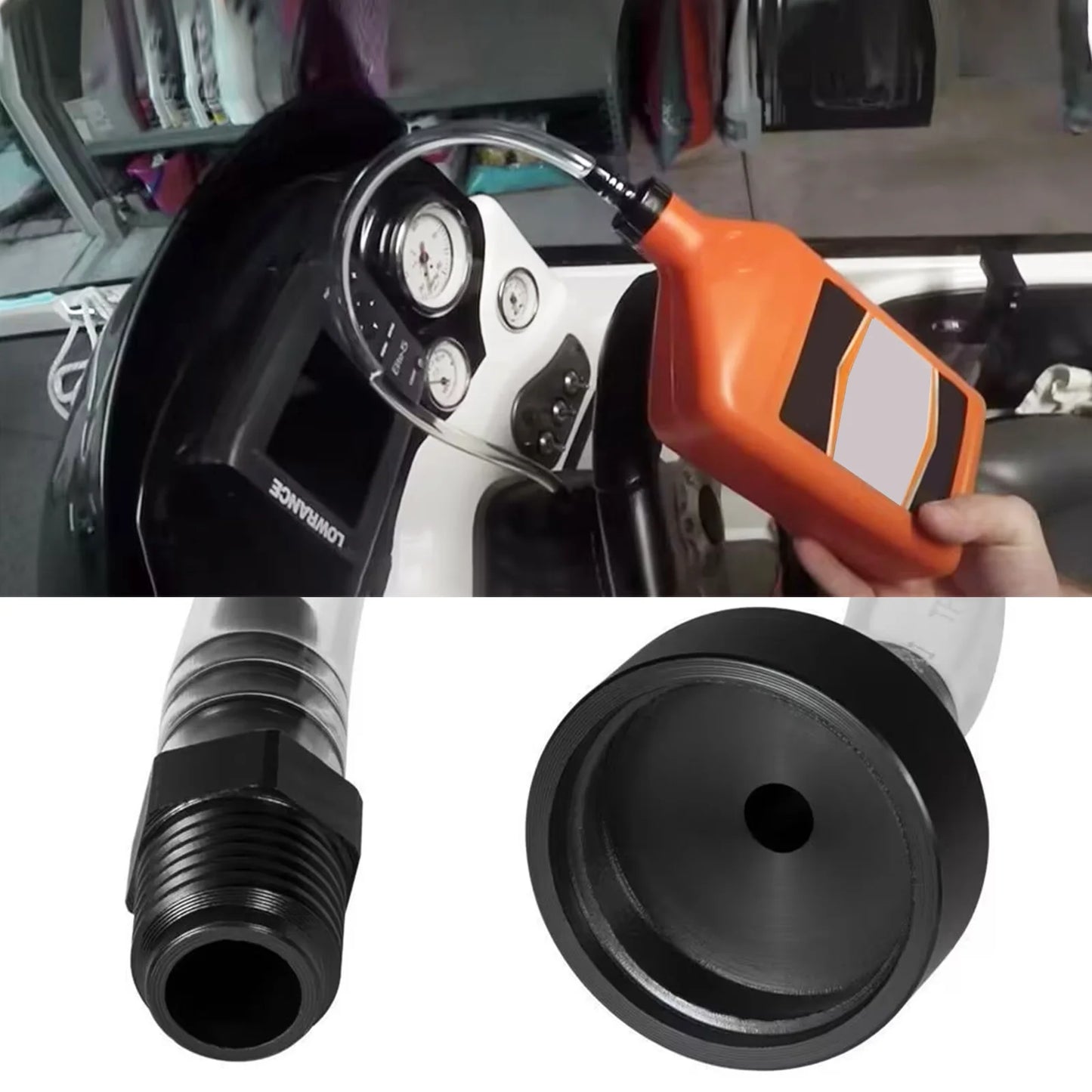 1 Sets Boat Bleed Kit Hydraulic Steering System Tube Hose Filler Tube Marine Accessories for Seastar Hydraulic Helm