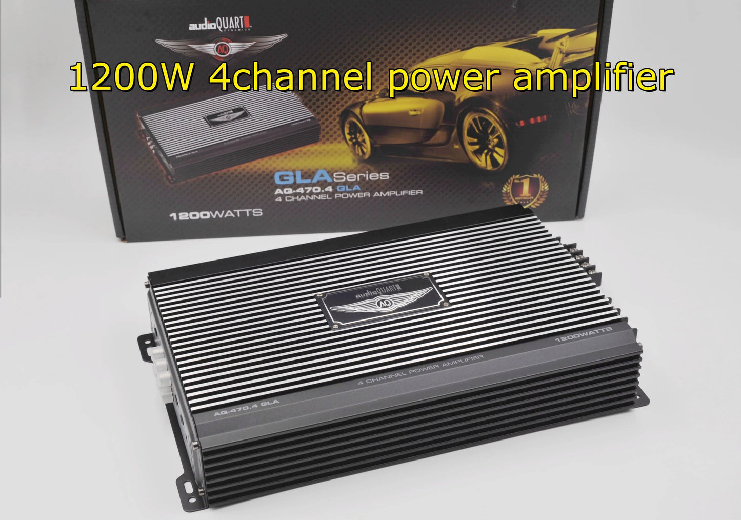 audioGUART Car Home Audio Power Amplifier 4 Channel 12V Car Digital Amplifer Car Audio Amplifier for Cars Amplifier Subwoofer