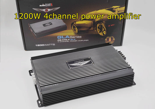 audioGUART Car Home Audio Power Amplifier 4 Channel 12V Car Digital Amplifer Car Audio Amplifier for Cars Amplifier Subwoofer