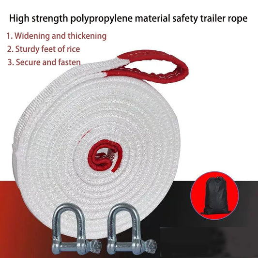 10Ton4M 5M 7M Car with Trailer Rope Car Rescue Traction Rope Off-road  Vehicle Car Tool Tow Rope for Truck Heavy Duty Car Gadget