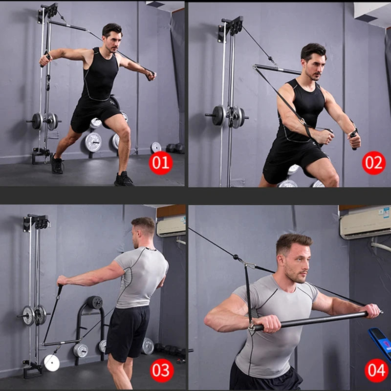 With Bearing Ring Straight Pull Rod Short Pull Rod High Pull Rod Fitness Equipment Accessories Weight Training Rod Pull Back Bar