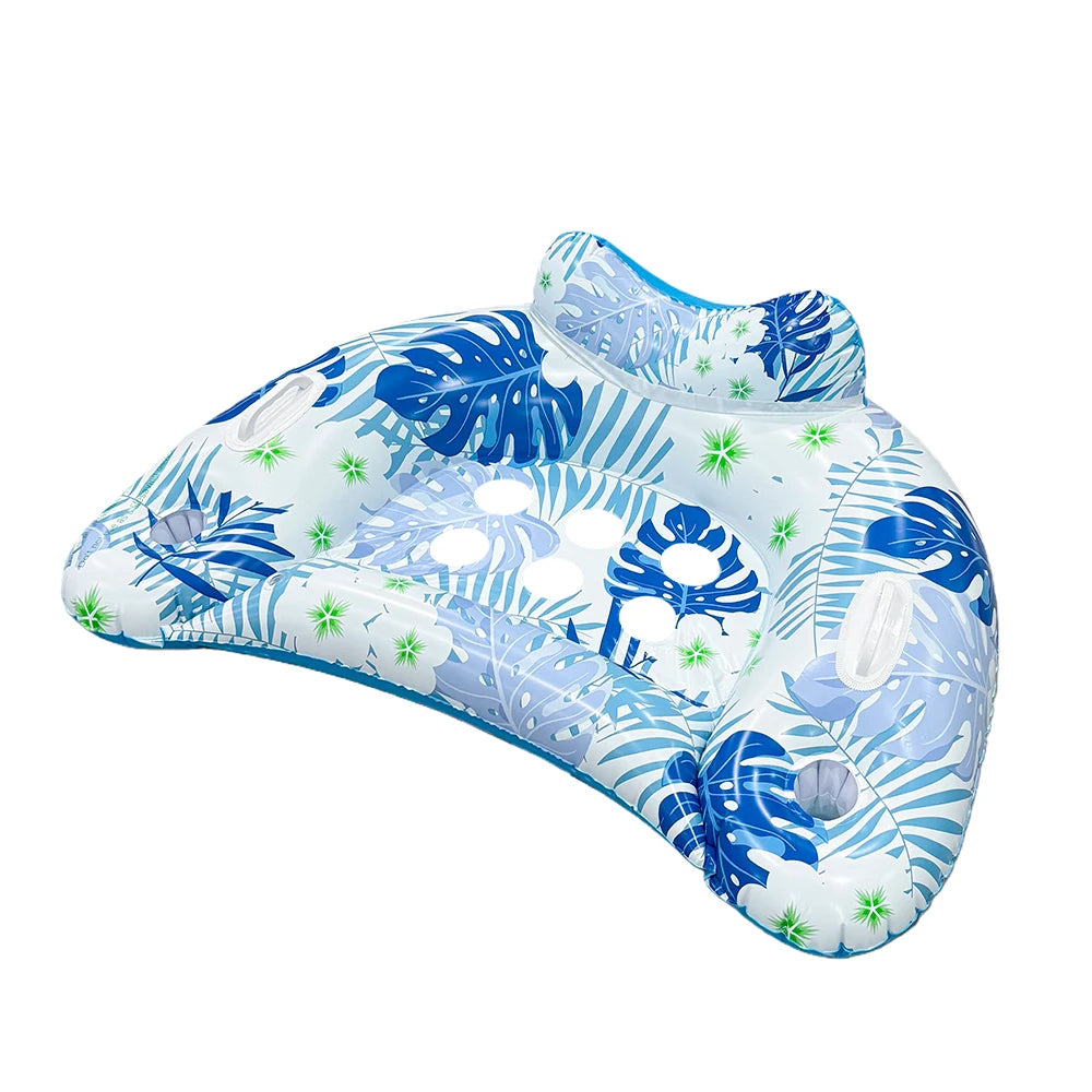 1pcInflatable Pool Float - Adult U-shaped Mesh Float Bed, Suitable for Sunbathing, Lakeside, Beach, and Water Floatation Leisure