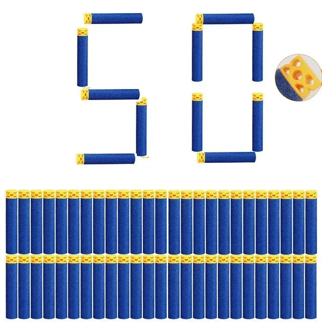 Refill Ffle Darts for Nerf Elite Guns Series Compatible EV Bullets 7.2x1.2cm Toy Gun Accessories for Party Team Game