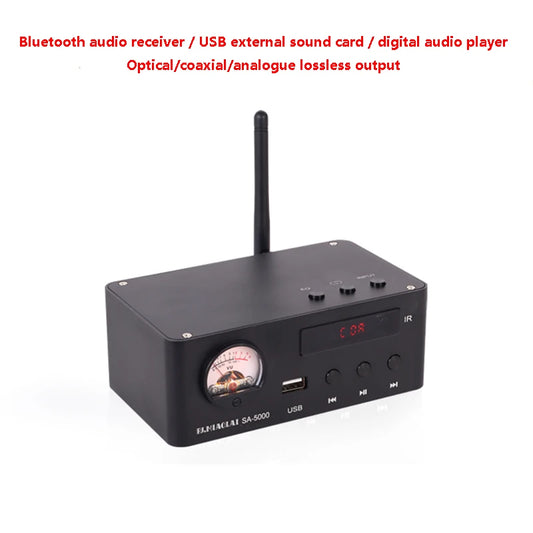 Audiophile HiFi Music Player Bluetooth 5.0 USB Lossless Decoding Computer External Sound Card Digital Coaxial Optical Output