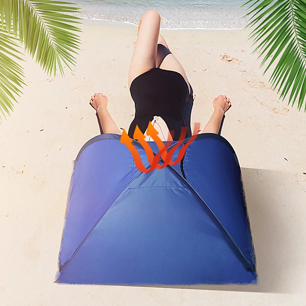 Head Tent Mini Portable Sun Shelter Pop-Ups Beach Tent Summer Beach Mini Sunbathing Head Tent Face Tent for Seasides Beach