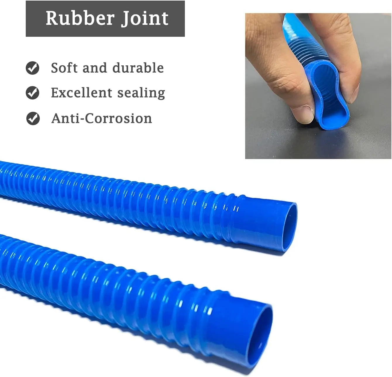 1 SET RV Parts Bilge Pump Hose 1-1/8 Inch Dia Bilge Pump Installation Kit 6.5 FT Premium Quality Kink-Free Flexible PVC Hose