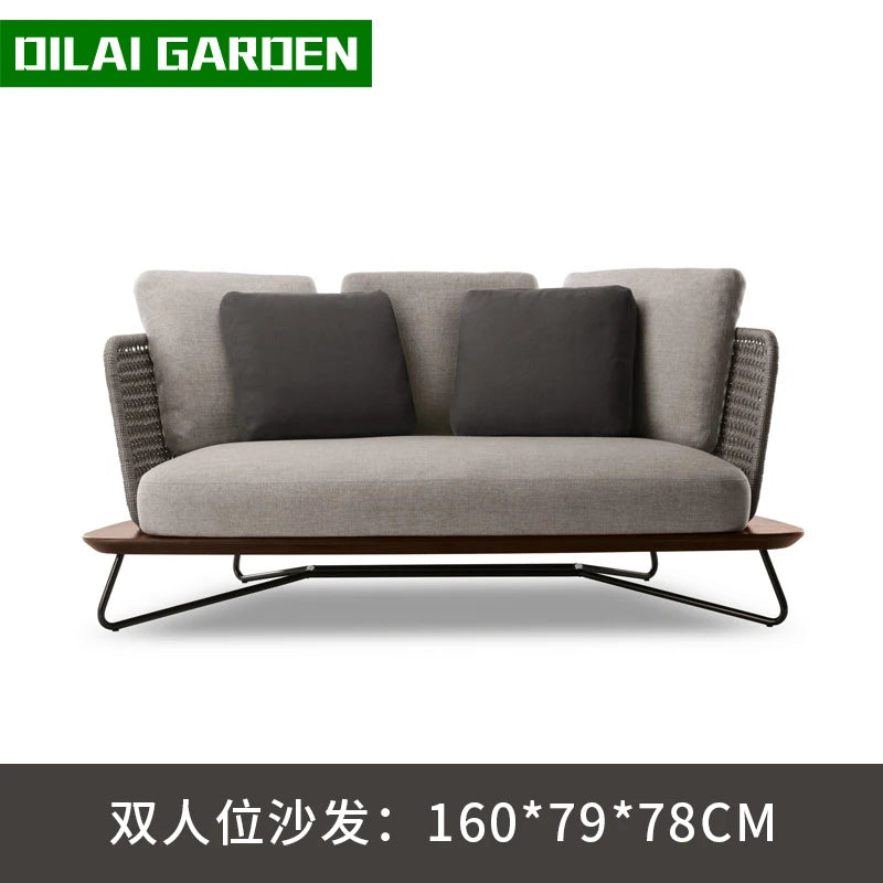 Lounge Terrace Sofa 3 Person Balcony Outdoor Sofa Garden Single Muebles De Jardin De Exterior Outdoor Patio Furniture
