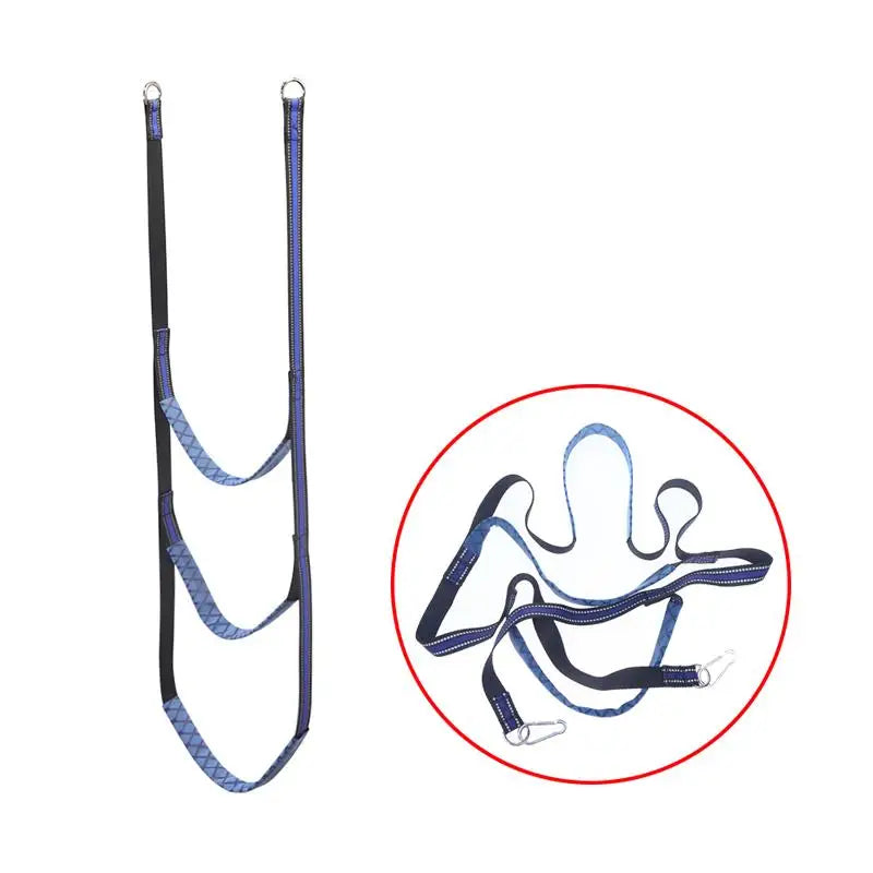 Launching Ladder Nylon Boat Rope Ladder Folding Auxiliary Marine Rope 3 Step Portable Rope Boarding Ladder For Inflatable Boat