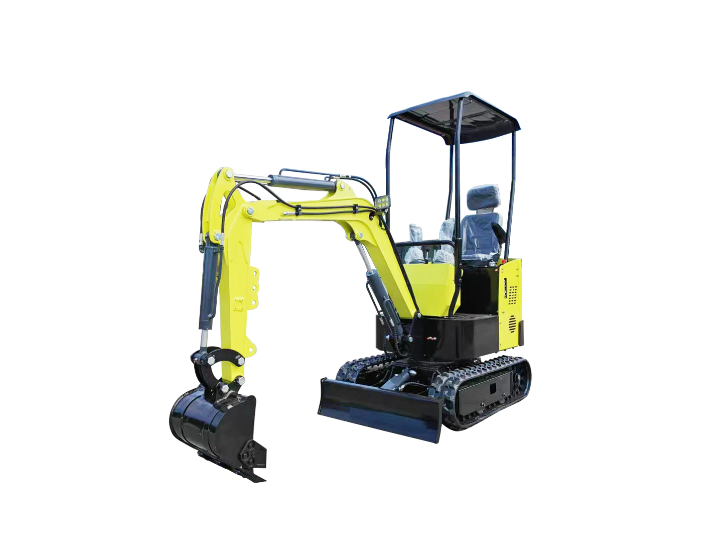 Wheeled Tractor Kubota-Style Excavator - Diesel Hydraulic Maneuverable Outdoor Equipment
