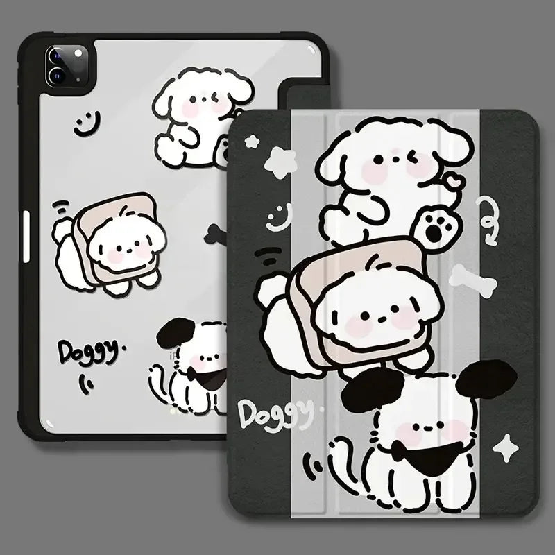 Cute Cartoon Protective Cases for IPad 10th 10.2/9.7/10.5/11 Inch Pro 12.9 Inch 2021 Mini 6 Air 5/4 Case with Pencil Slot Holder