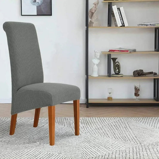 Large Size Banquet Adjustable Chair Cover Jacquard Chairs Spandex Cover Seat Covers for High Back Chairs Dining Room Hotel Home
