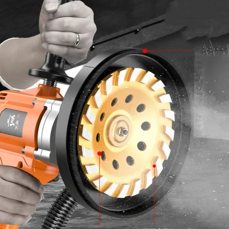 Concrete Grinder Cement Block Grinder Wall Planer Multi-Function Rough Grinder Polishing Machine High-Power Concrete