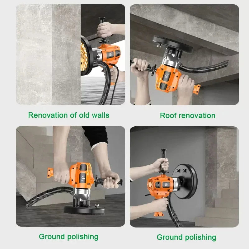 Concrete Grinder Cement Block Grinder Wall Planer Multi-Function Rough Grinder Polishing Machine High-Power Concrete