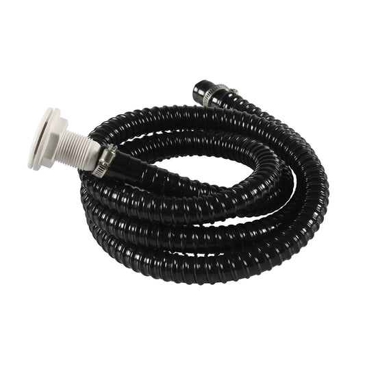 3/4 inch Hose Bilge Pump Installation Kit Replacement 180cm Length Hose With Thru Hull Drain Plug & Clamps Kit For Boats