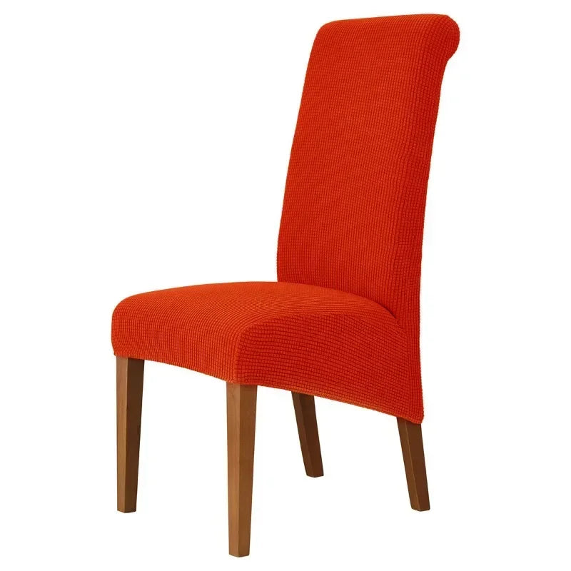 Large Size Banquet Adjustable Chair Cover Jacquard Chairs Spandex Cover Seat Covers for High Back Chairs Dining Room Hotel Home