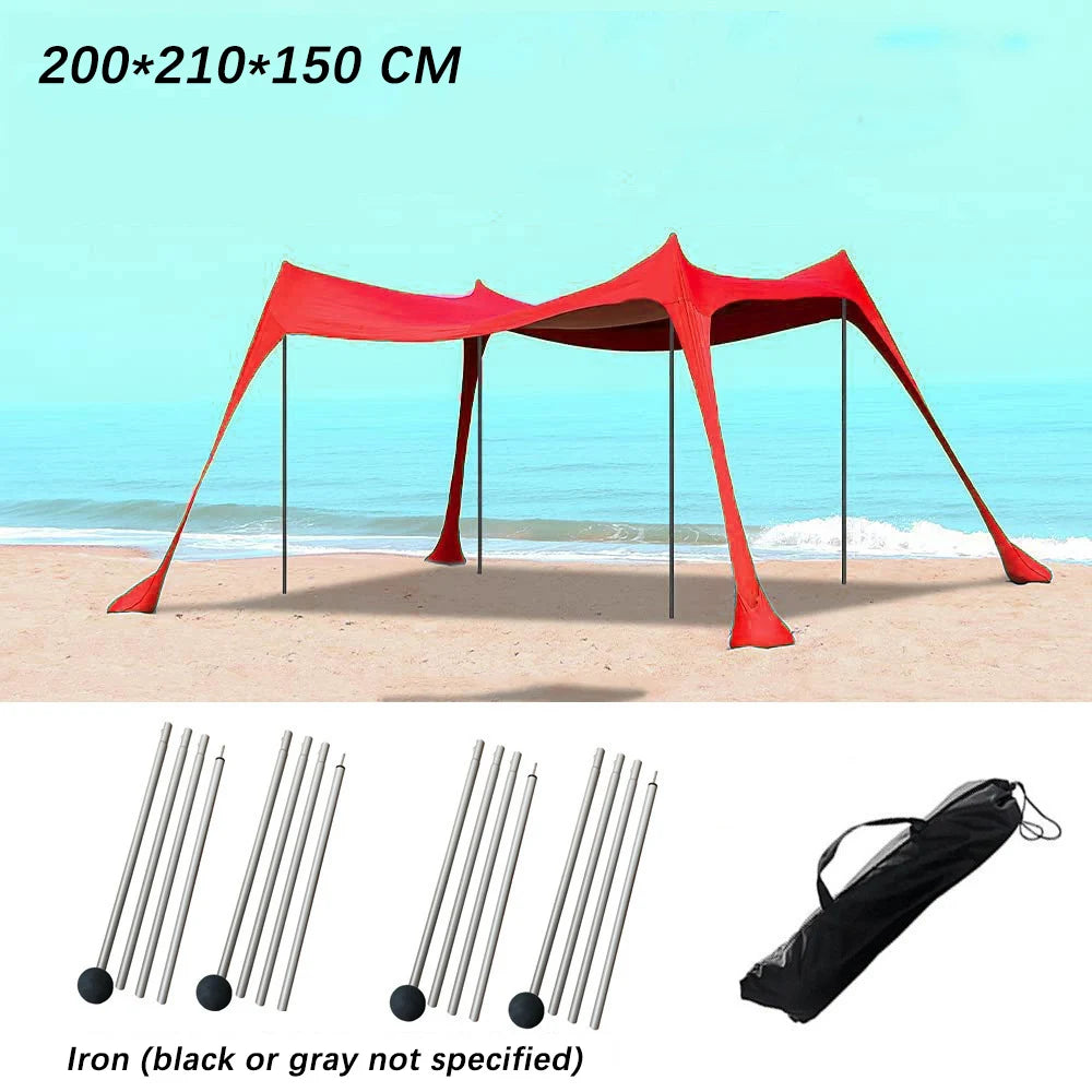 3M Camping Tent Windproof Pop Up Awning Outdoor Beach Sun Shade UV Ultralight Beach Canopy Tents for Camping Fishing Picnics