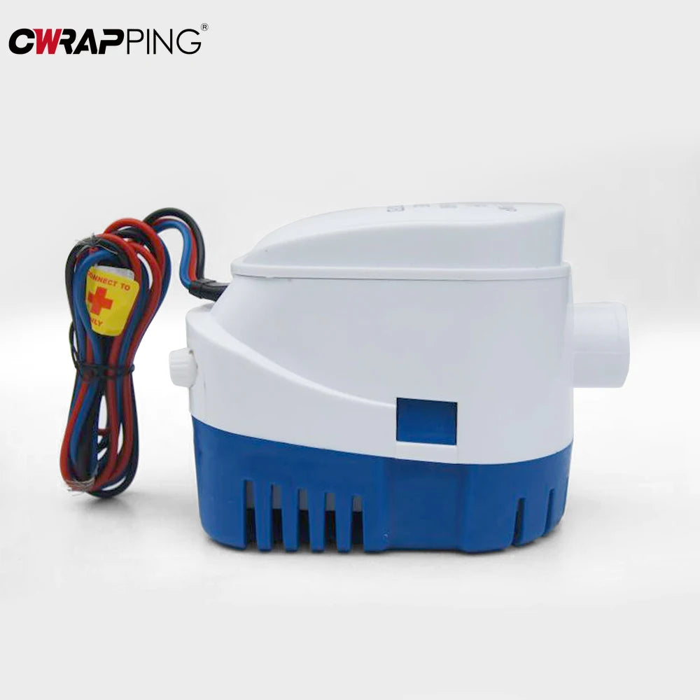 12V 1100GPH Boats Fully Automatic Submersible Bilge Water Pump with Float Switch for Pool Garden Boat Bilges Marine Accessories