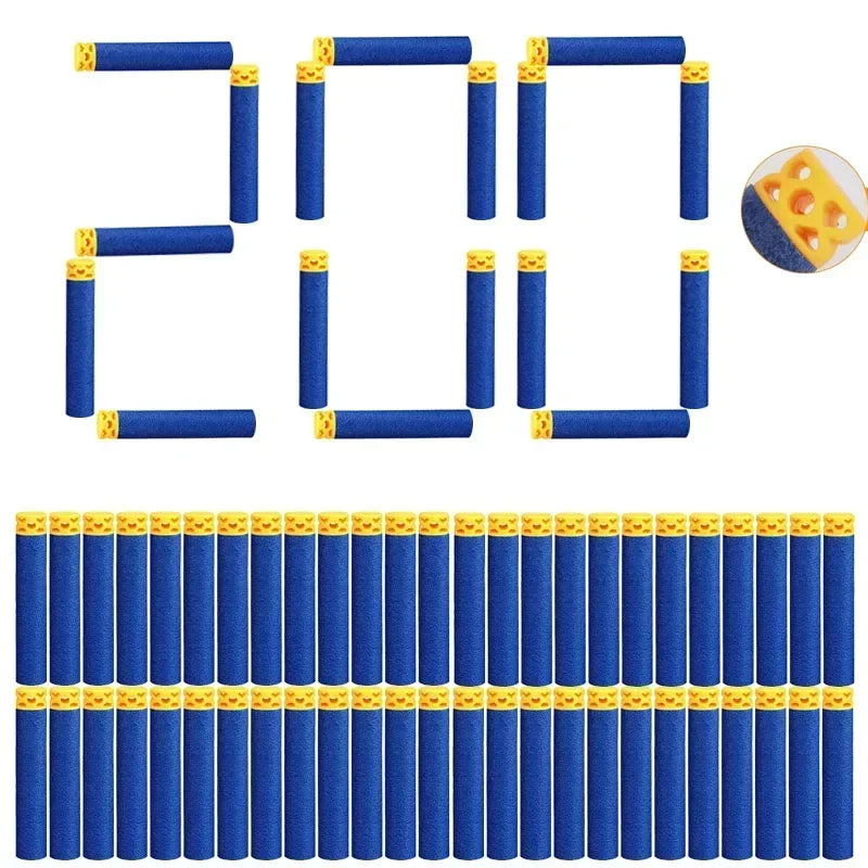 Refill Ffle Darts for Nerf Elite Guns Series Compatible EV Bullets 7.2x1.2cm Toy Gun Accessories for Party Team Game