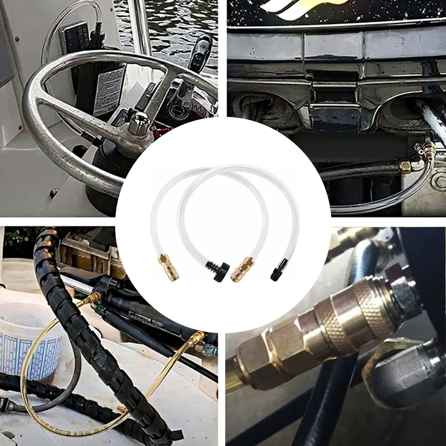 1 Sets Boat Bleed Kit Hydraulic Steering System Tube Hose Filler Tube Marine Accessories for Seastar Hydraulic Helm