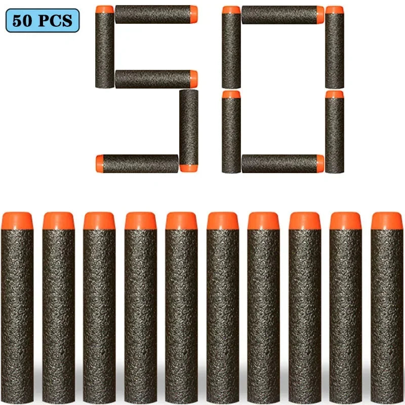 7.2cm 100pcs for Nerf Soft Bullets Darts Round Head Refill Sponge Darts Kids Children Toy Gun Bullets for NERF N-Strike Blasters