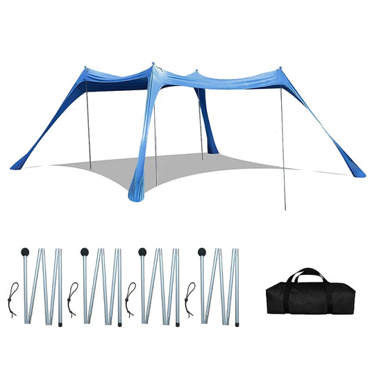 3M Camping Tent Windproof Pop Up Awning Outdoor Beach Sun Shade UV Ultralight Beach Canopy Tents for Camping Fishing Picnics