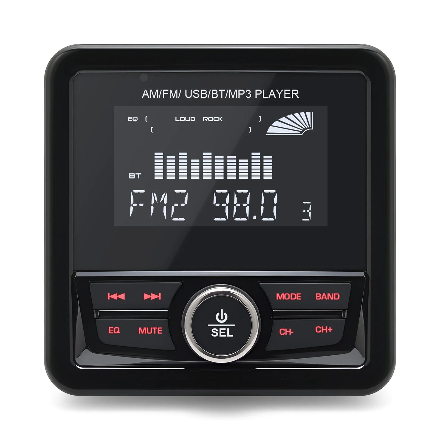 Boat Marine Stereo Radio Waterproof Bluetooth-compatible For Boat/Yacht/Caravan/RV/ATV Radio Player FM AM Media Audio Player