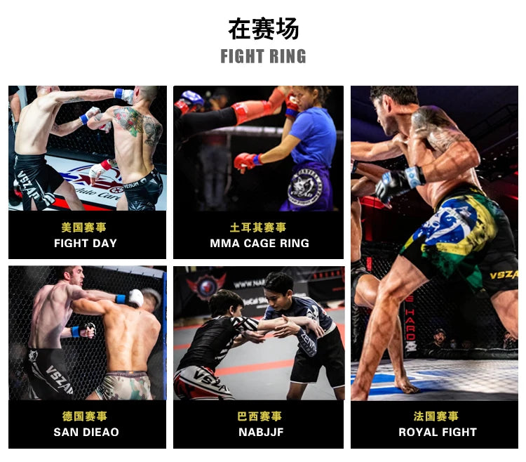 MMA Fight Sports Standing Running Comprehensive Fighting Training Shorts Fitness Jiu Surgery Pants Muay Thai Muscle Men