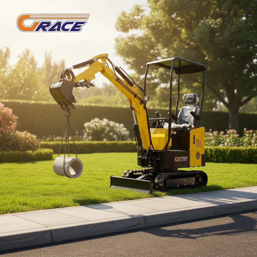 1.8ton Hydraulic Mini Kubota-Compatible Excavator - Diesel-Powered Compact Crawler Construction Digger