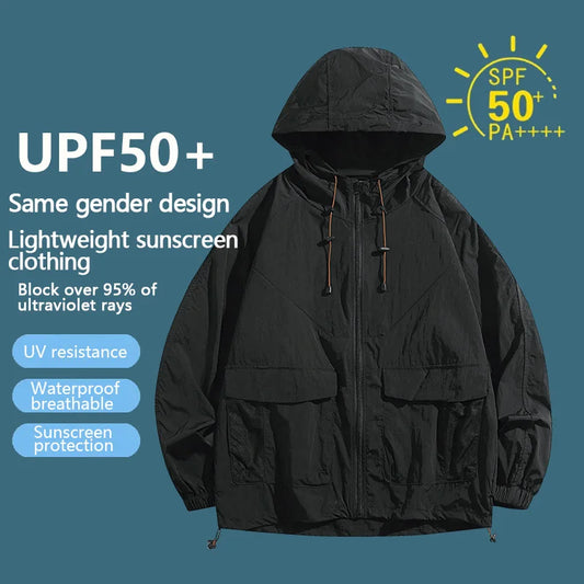 Summer Sun Protection Air-conditioned Clothing for Men & Women Fan Ice Jacket Refrigeration Hooded Fan Clothing Outdoor Fishing