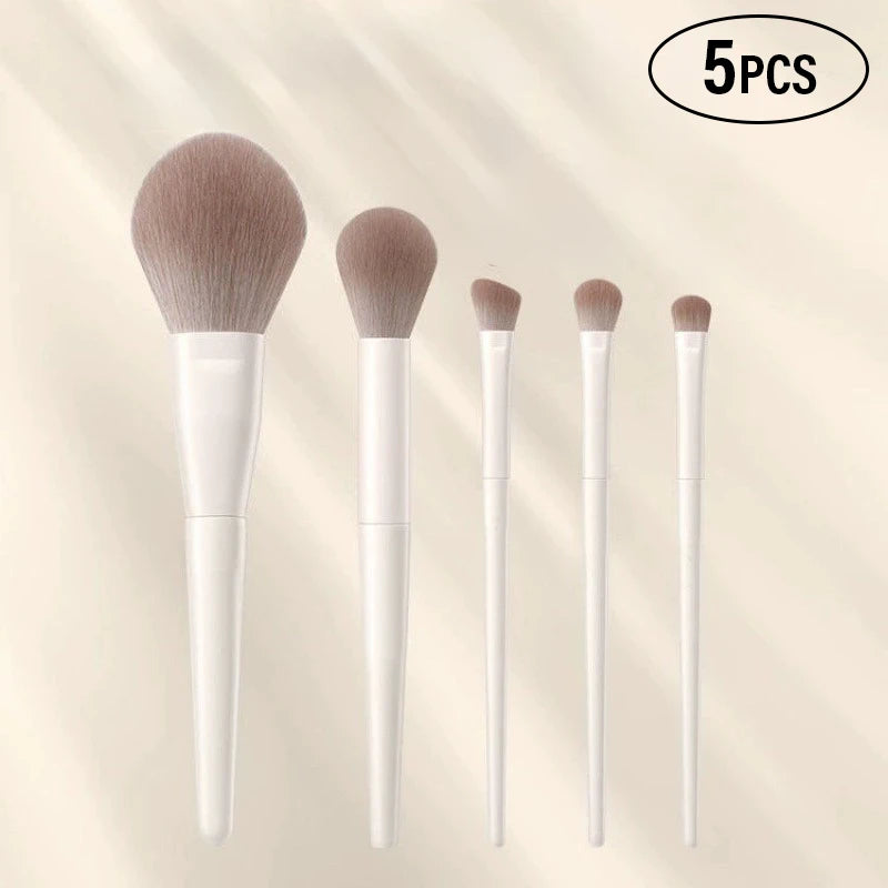 5/7/10/12Pcs Makeup Brushes Tools Set Professional Eyeliner Eyeshadow Contour Powder Brush Women Facial Beauty Cosmetics Tools