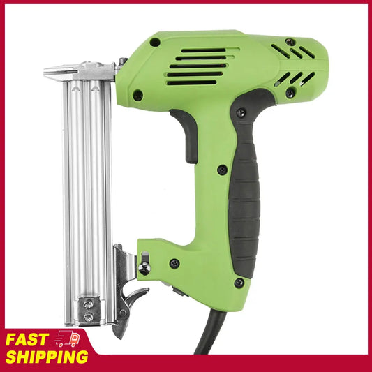 Electric Nail Gun Ergonomic Soft Grip Multifunctional Corded Straight Brad Nailer for Furniture Making Wired Electric Nailer