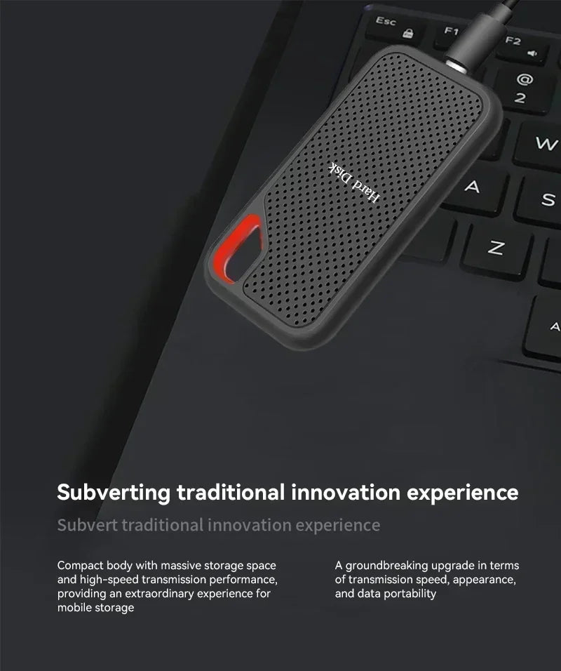 1TB High-quali External Hard Drive Portable Hard Disk 2TB Original SSD USB3.1 Solid Disk 128TB Storage Device for Windows/Mac