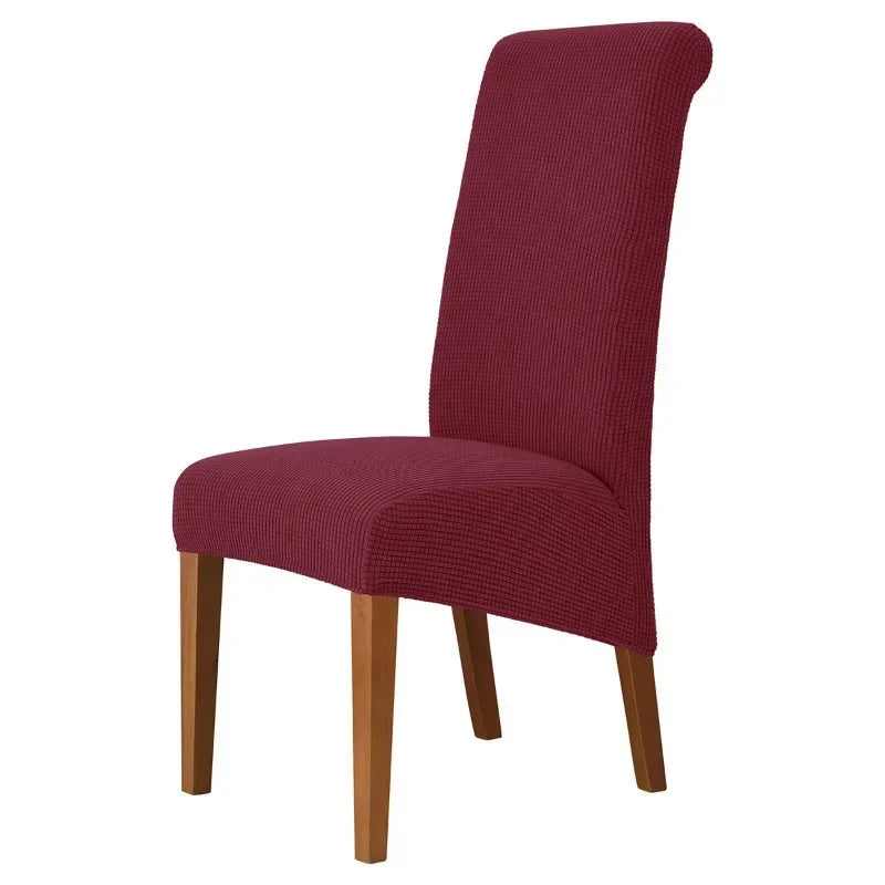Large Size Banquet Adjustable Chair Cover Jacquard Chairs Spandex Cover Seat Covers for High Back Chairs Dining Room Hotel Home