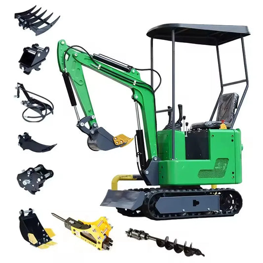 Mini Excavator 1.2 Ton Crawler Excavator Small Digger For Farm Park Orchard And Garden Construction Work China Customized