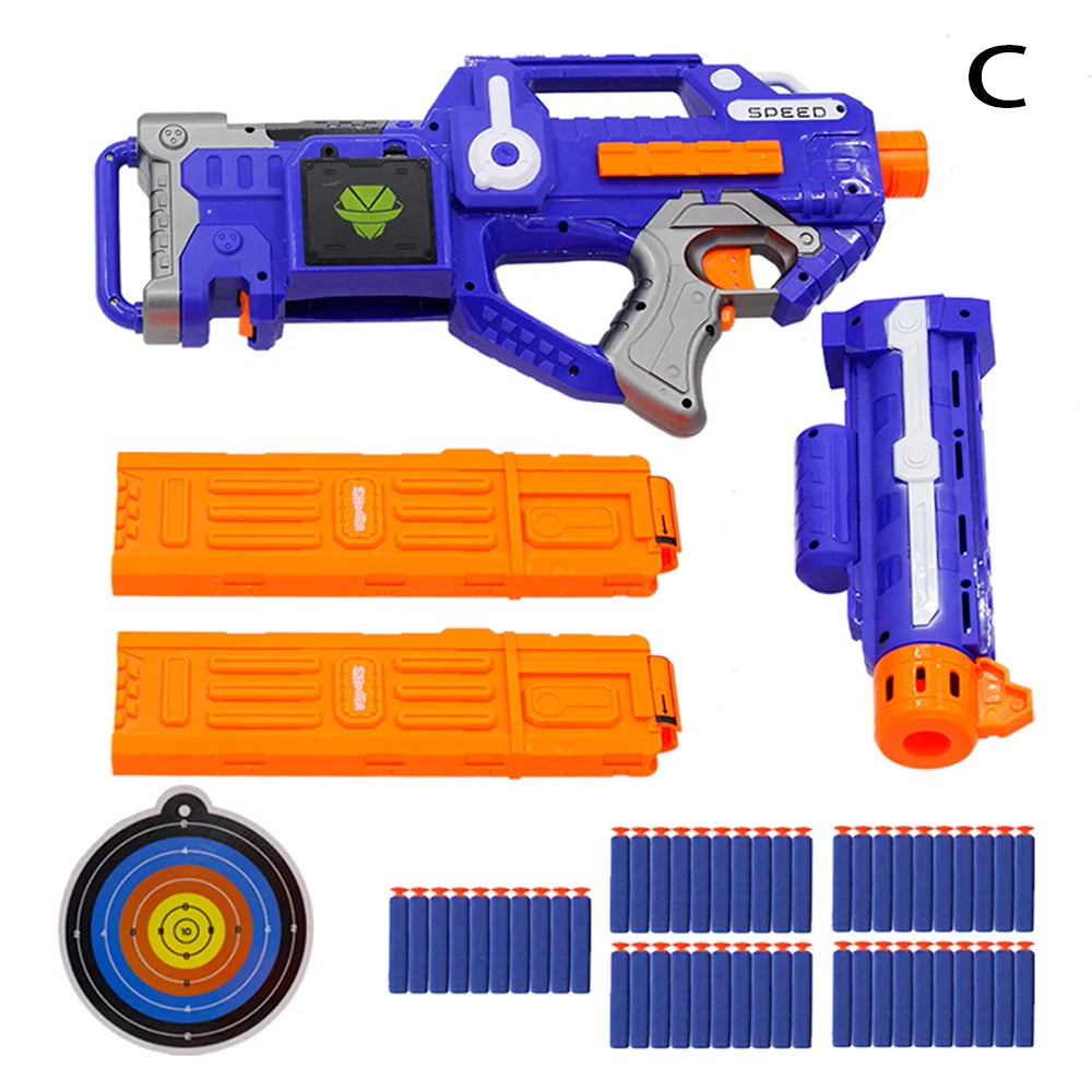 EeNew Arrival Electric Soft Bullet Gun Sniper Rifle Suit For Nerf Bullets Toy Gun EVA Dart Blaster Toy Rifle Gun Kids Best Gift