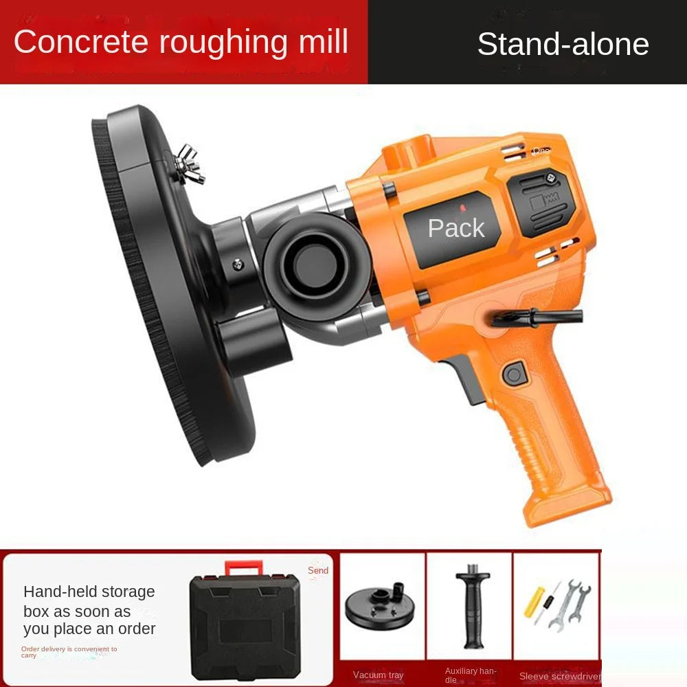 Concrete Grinder Cement Block Grinder Wall Planer Multi-Function Rough Grinder Polishing Machine High-Power Concrete Grinder