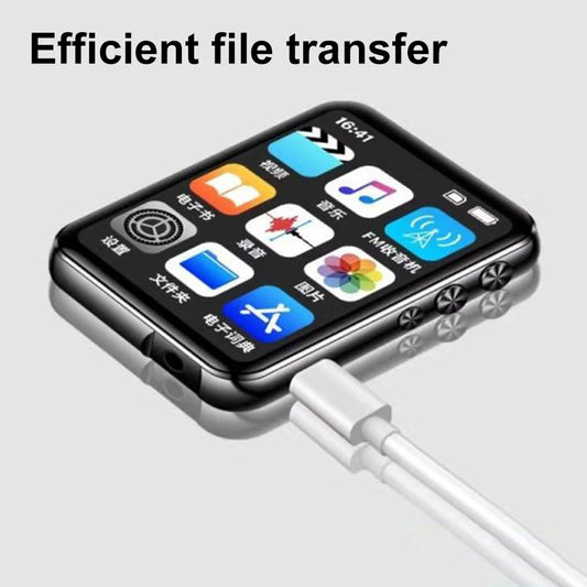 MP3 MP4 Player Voice Recorder Full Touch Screen Bluetooth-Compatible Audio Player with Speaker Support FM Radio Recording E-Book