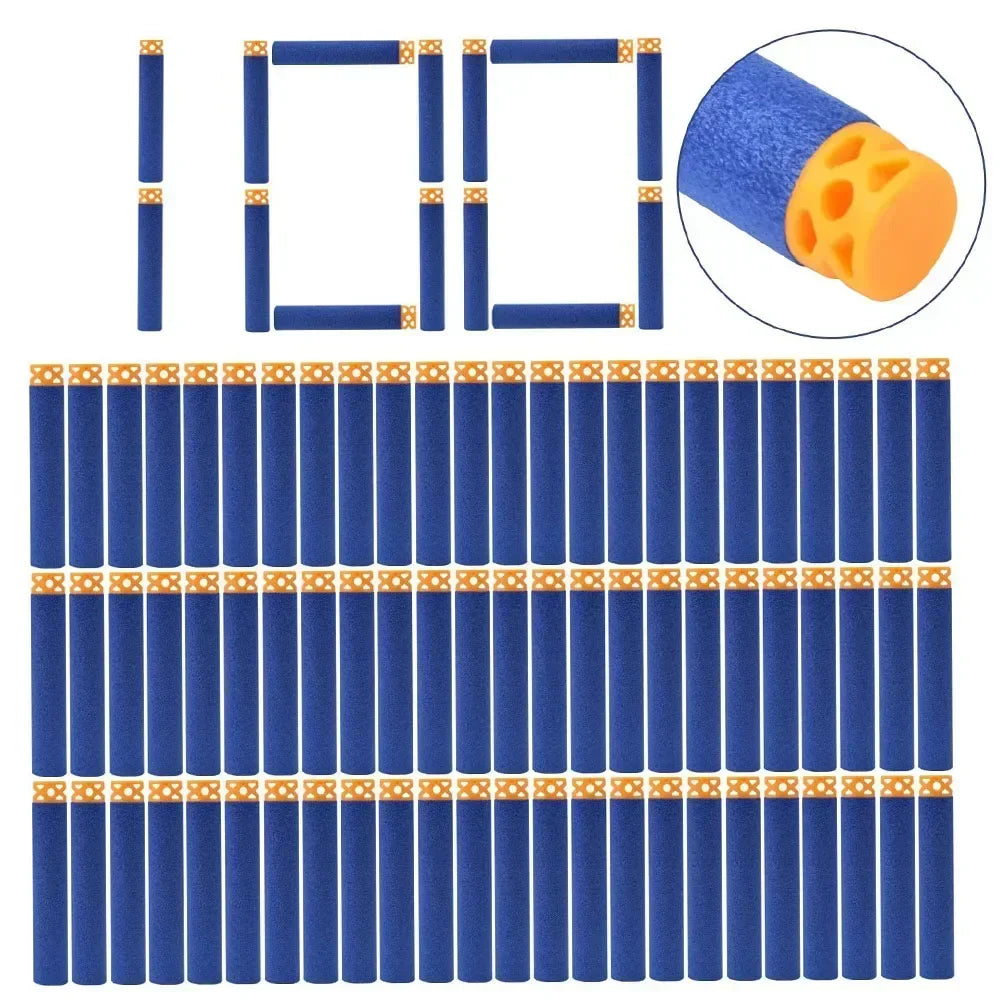 Refill Ffle Darts for Nerf Elite Guns Series Compatible EV Bullets 7.2x1.2cm Toy Gun Accessories for Party Team Game