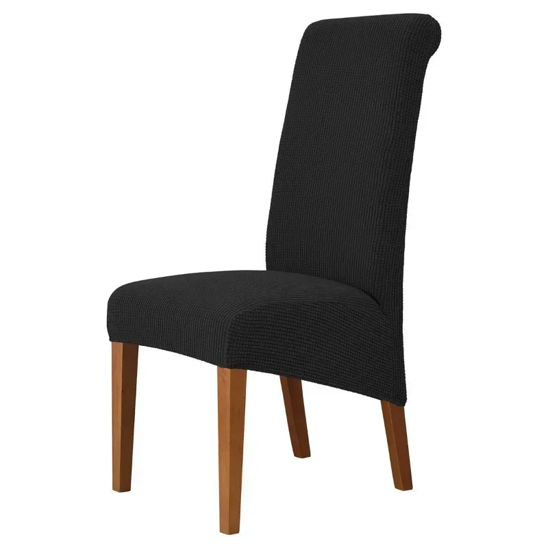 Large Size Banquet Adjustable Chair Cover Jacquard Chairs Spandex Cover Seat Covers for High Back Chairs Dining Room Hotel Home