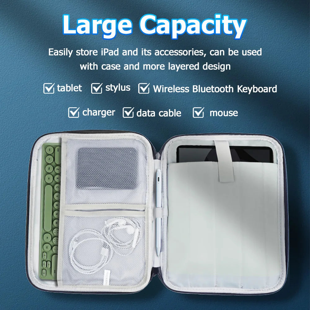 Waterproof Shockproof Handle Bags Tablet Sleeve Case for iPad Pro 13 12.9 Air 11 10.9 M4 I Pad 10 Gen Carrying Cover Accessories