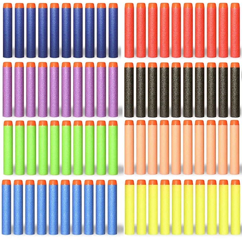 100/50pcs 7.2cm Refill Darts Bullets for Nerf N-Strike Elite Series Blasters Gun Soft Bullet Foam Guns Accessories Children Toy