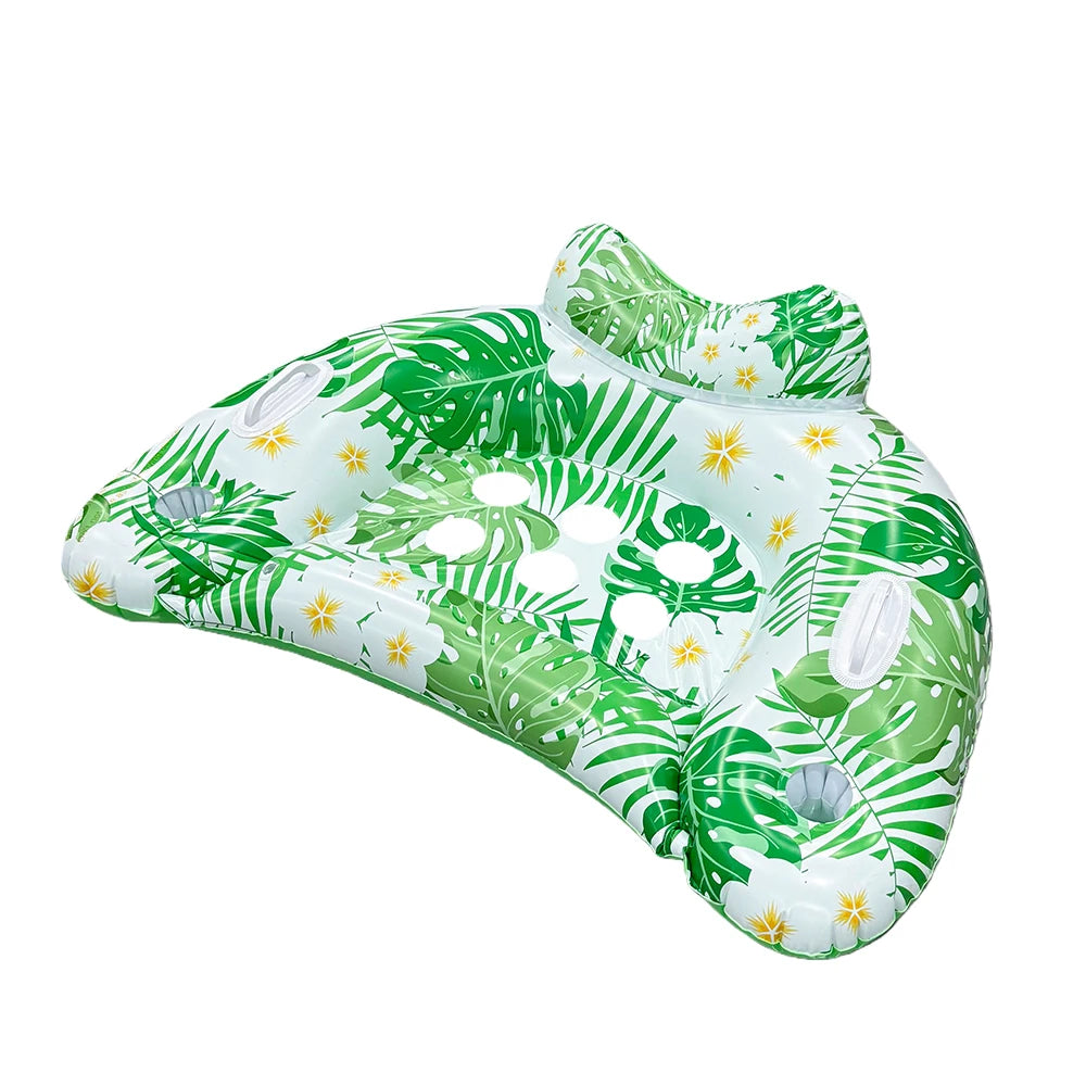 1pcInflatable Pool Float - Adult U-shaped Mesh Float Bed, Suitable for Sunbathing, Lakeside, Beach, and Water Floatation Leisure