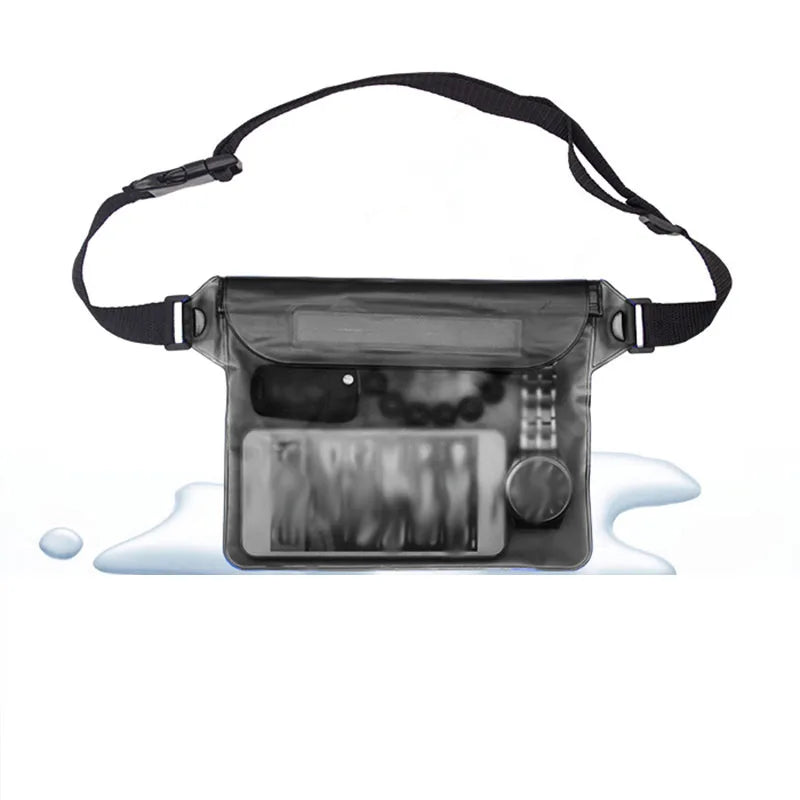 Waterproof Swimming Bag Cosmetic Bag Wash Bag Mobile Phone Bags Rafting Waist Bag Shoulder Bag Gym Bag for Camping Travel Sport