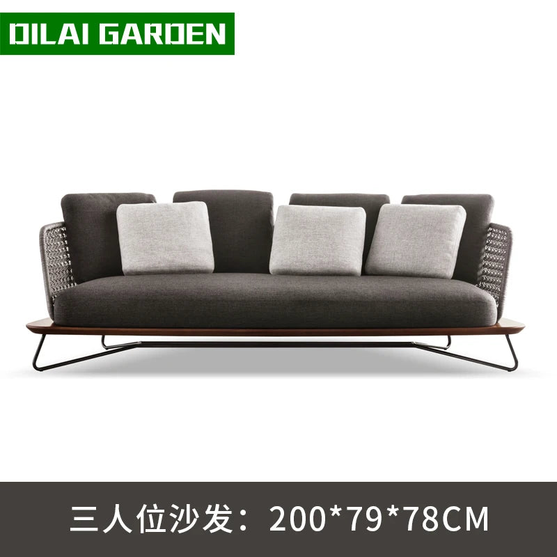 Lounge Terrace Sofa 3 Person Balcony Outdoor Sofa Garden Single Muebles De Jardin De Exterior Outdoor Patio Furniture
