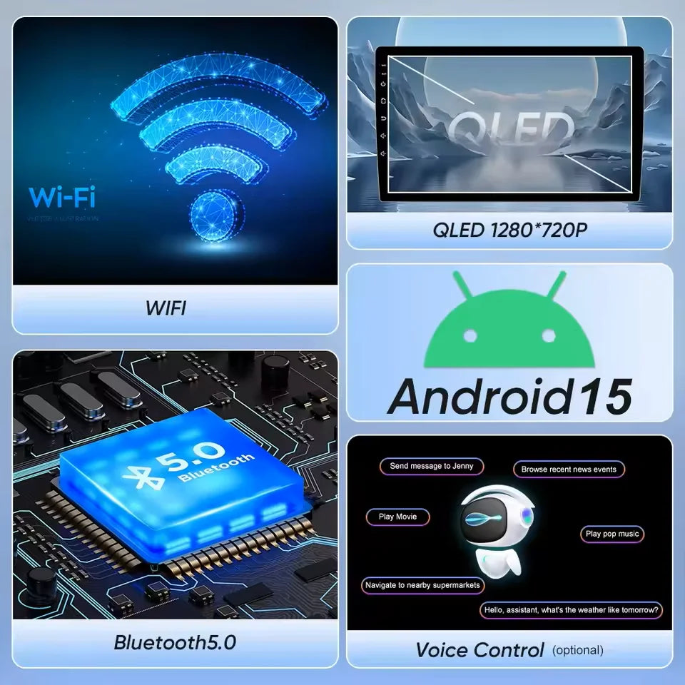 Car Radio Android 15 Carplay Auto For Audi A3 8P 2003-2013 2din Multimedia Player GPS Navigation Audio Stereo DSP Camera 5G BT
