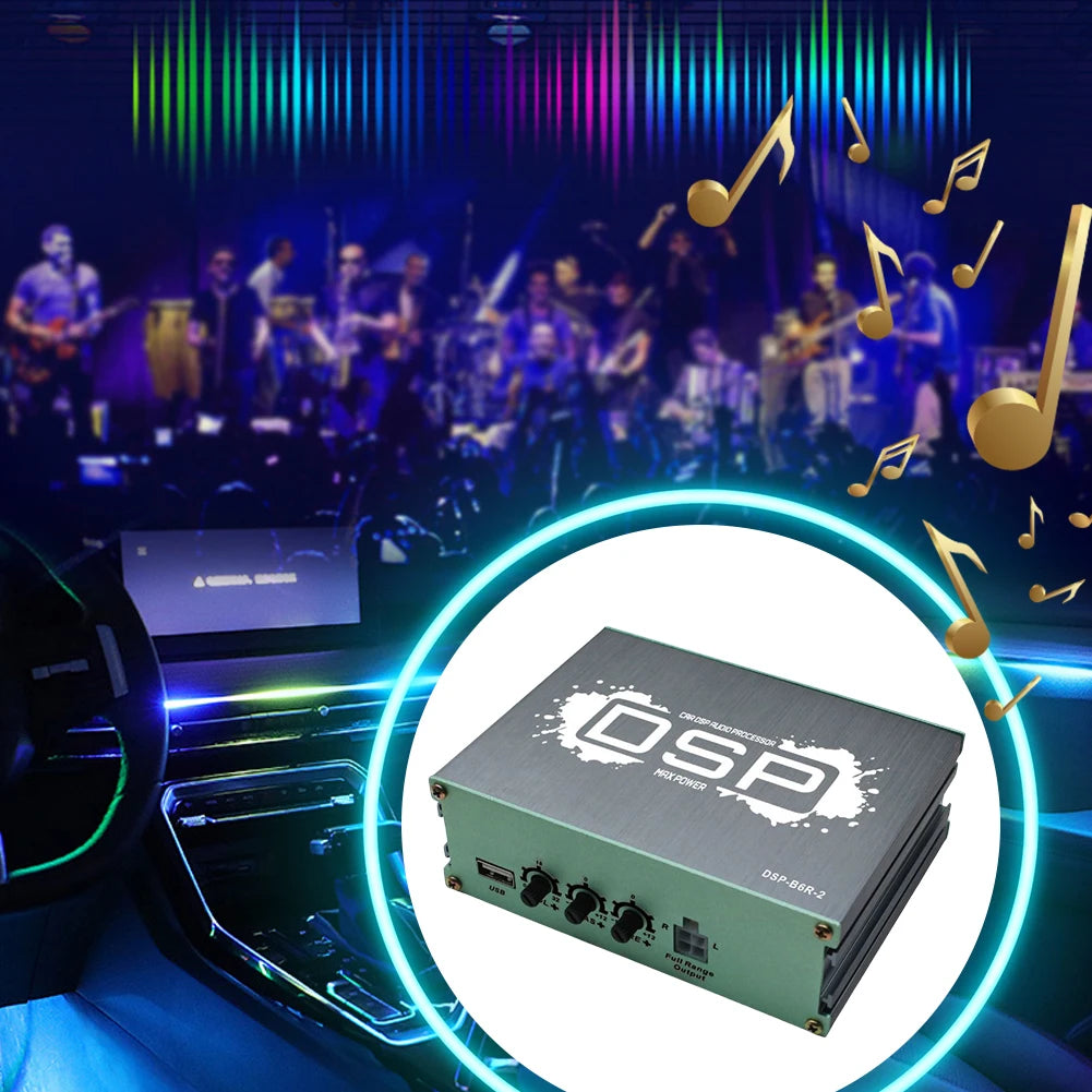 Car DSP Digital Audio Processor Support APP Control Audio Digital Sound Processor DSP Car Equalizer for Car Audio Enhancement