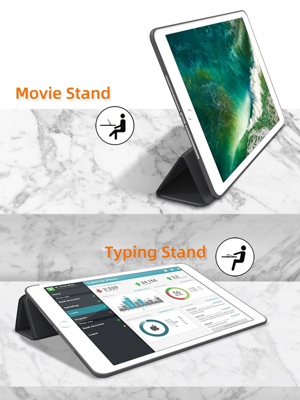 For 2026 ipad a16 case 11th 10th generation Air 11 13 M4 M3 M2 Air 4/5/6th iPad Pro 11 13 12.9 7/8/9th 10.9 10.5 10.2 9.7 Cover