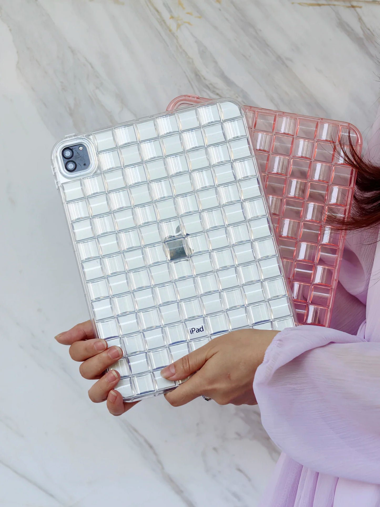 Tablet Case For iPad 2025 A16 Air Pro MINI Cases 3 4 5 6 7 8 9 10th 11th Generation 10.2 10.9 11 inch Ice Cube Clear Soft Cover