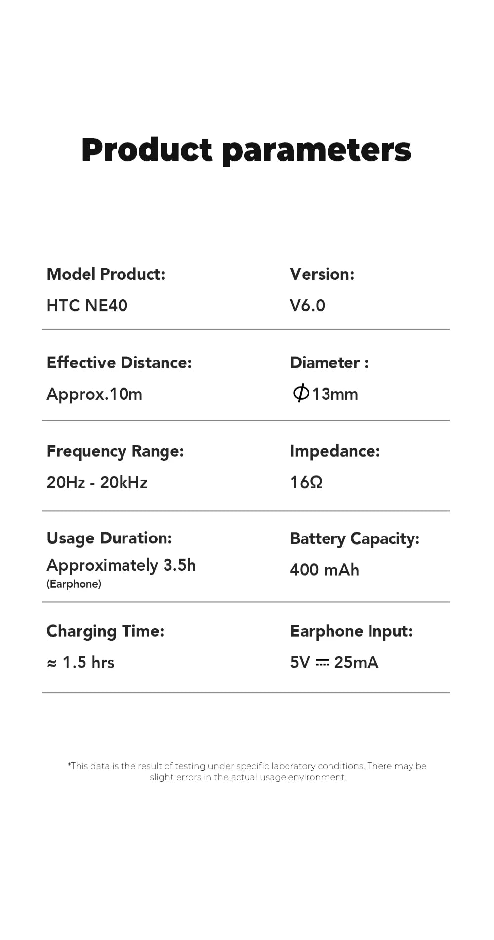 [Ultra HD Screen] HTC NE40 Earphones Bluetooth V6 TWS Sports Wireless Headphones AI Translator Earbud In-Ear Noise Reduction Mic